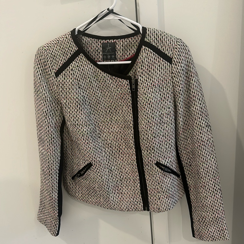 Tweed design side zip jacket - Picture 1 of 3